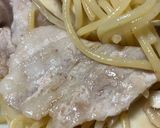 簡単　エリンギ豚肉和風パスタ作り方20写真