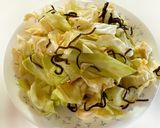ポン酢と胡麻油で作る！塩昆布キャベツ作り方3写真