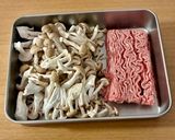 シメジひき肉カレー作り方3写真