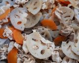 簡単☆豚バラ肉とれんこんの煮炒め作り方3写真