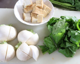 とろ甘♡かぶと厚揚げの鶏そぼろあん作り方1写真