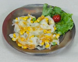 とうもろこしと玉ねぎのもちもち焼き作り方5写真