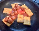 染み旨!厚揚げとミートボールソテー作り方3写真