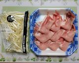 夏の夕飯！もやし豚冷しゃぶサラダ主菜作り方1写真
