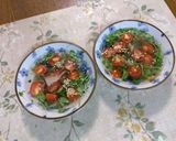 簡単に!お吸い物にも!豆苗とミニトマト作り方14写真