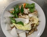 お一人様オイレモン味根菜たっぷり野菜炒め作り方12写真