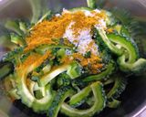 レンチンで!!カレー風味のゴーヤチップ作り方2写真