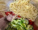 夏野菜の冷製パスタ作り方4写真