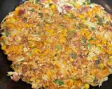 たっぷりコーンのキャベコン焼き作り方5写真