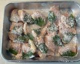 おかんレシピ𓀤𓀣鶏肉の大葉巻き梅肉添え作り方5写真