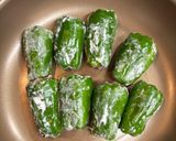 つなぎ不要ジューシーなピーマンの肉詰め作り方6写真
