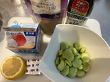 旬の味！空豆とクリームチーズのディップ