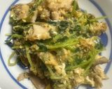 豆苗ときのこと玉子の　中華炒め作り方12写真