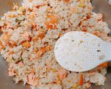 塩銀鮭と根菜の生姜炊き込みご飯作り方5写真
