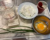 玉子雑炊！お餅入り作り方1写真