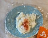 明太子（あかり）と塩昆布のおにぎり作り方2写真