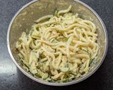 さっぱり旨!みかんだしのうどんサラダ作り方4写真