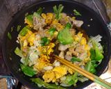 豚肉とキャベツと卵の甘辛味噌炒め作り方4写真