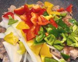 豚こまと夏野菜の簡単酢豚風炒め作り方4写真