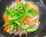 甘とうがらしと牛肉のチャプチェ♫作り方5写真