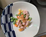 レンジ簡単クリーミーガパオ味炒飯弁当作り方2写真