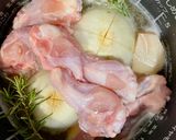 玉ねぎと手羽元のビール煮作り方1写真