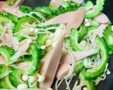 魚肉ソーセージのゴーヤ—素麺チャンプルー作り方2写真