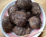 里芋や海老芋は美味しい塩でたべましょ!!作り方3写真