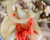 簡単　豚丼紅生姜のせ作り方15写真