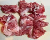 簡単夕食★豚こまとキャベツのバターポン酢炒め作り方1写真
