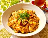豚バラ肉と椎茸のうま辛！味噌キムチ作り方4写真