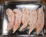 梅と青のり香る♪老舗のサクサクささみ鶏天作り方6写真