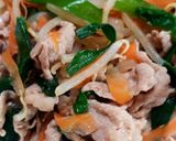 優しい味☆豚肉とニラともやしの味噌炒め作り方3写真