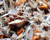 豚肉とごぼう入り☆旨み醤油の炊き込みご飯作り方4写真