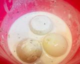 揚げ玉ねぎ＆そら豆とパンチェッタのパスタ作り方1写真