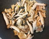 かんたん！ワンパン！鶏とキノコの和風パスタ作り方3写真
