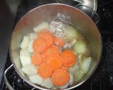 豆乳スープ♪簡単野菜スープ豚肉じゃが芋作り方8写真