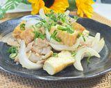 厚揚げの豚ねぎ塩チーズ焼き作り方10写真