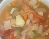野菜たっぷりコンソメスープ😋作り方7写真