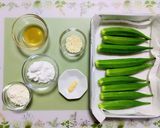 簡単夏の夕飯サクサクネバっ美味しいオクラ唐揚副菜作り方1写真