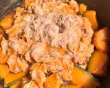 簡単！！かぼちゃと豚肉の煮物作り方5写真