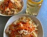 にんじんとサラダチキンの冷製パスタ作り方10写真