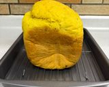 かぼちゃの皮♡もちもち食パン　かぼちゃパン作り方4写真