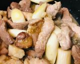豚肉のスキヤキ風あまからネギ炒め作り方3写真