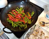 空心菜と豚肉のニンニク醤油炒め作り方10写真