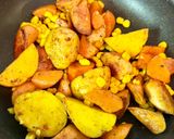 節約爆弾！ギョニソと根菜のカレー炒め作り方6写真