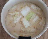 ベーコンと白菜のピリ辛ごま味噌豆乳スープ作り方3写真