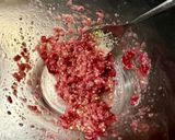 春菊と梅の発酵豆腐干サラダ作り方5写真