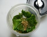 簡単！ごま香る大葉パスタソース作り方1写真