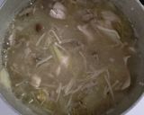 鶏ささみ肉と 白菜 きのこの ナンプラースープ♪作り方8写真